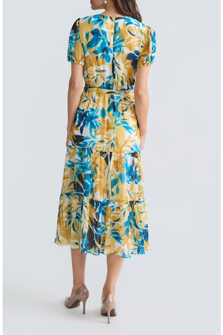 Floral Tiered Midi Dress