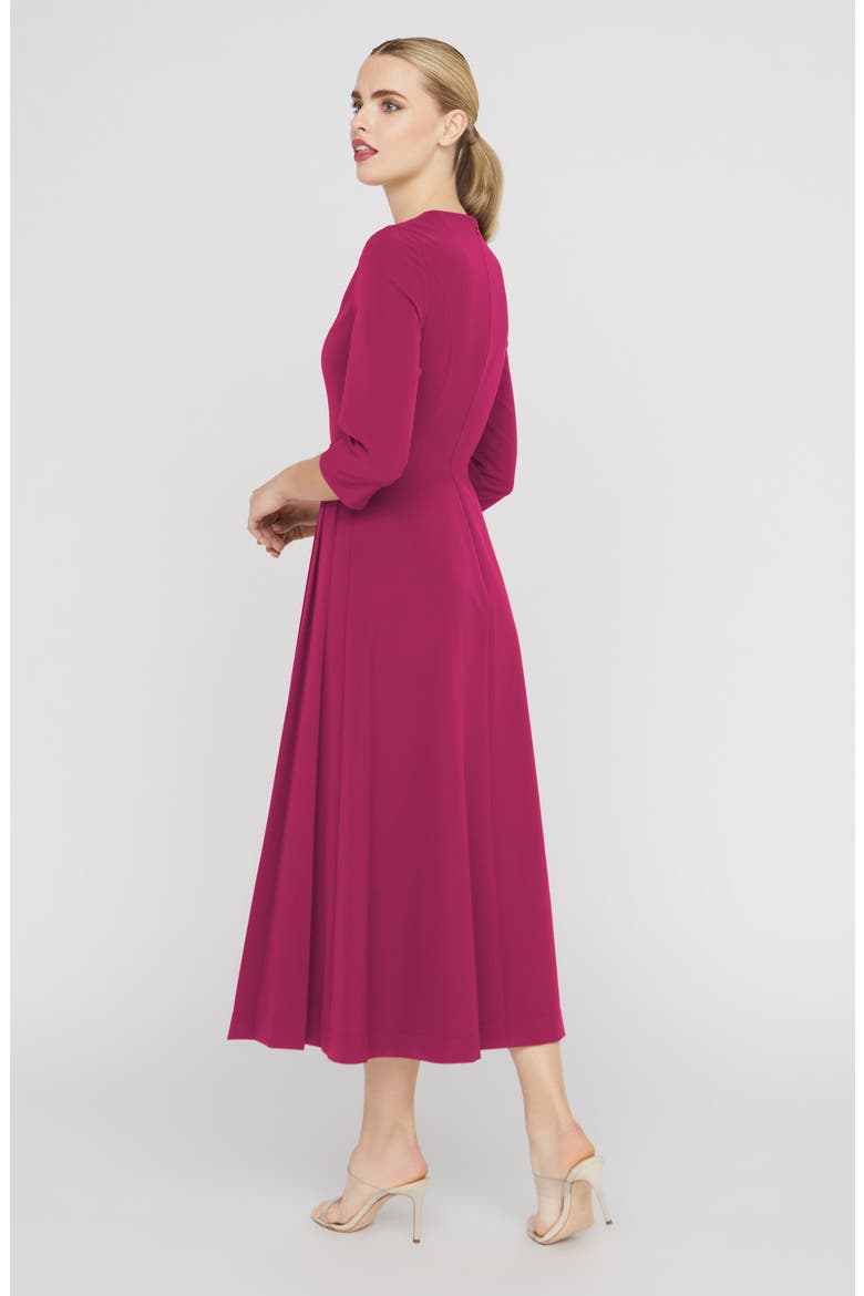 Enola Stretch Crepe Midi Cocktail Dress