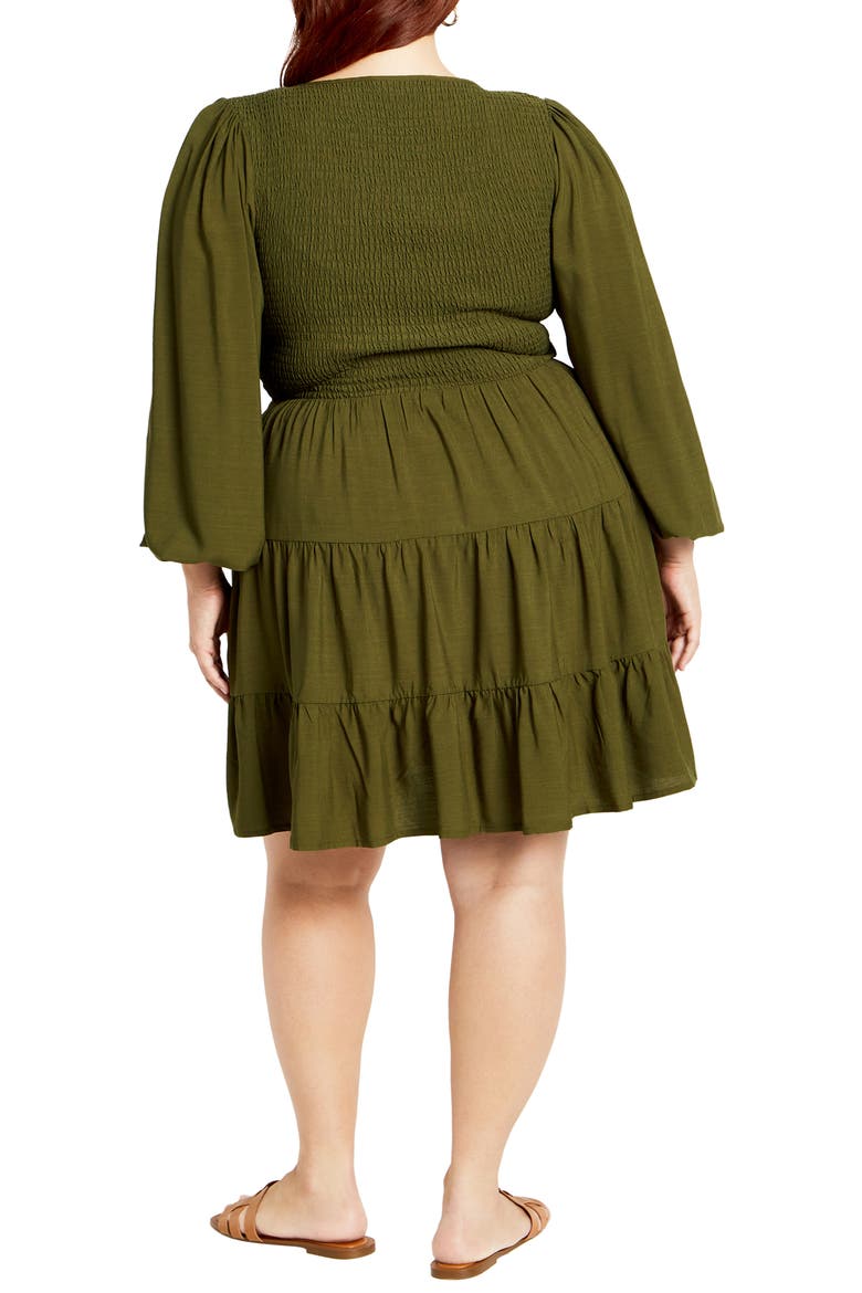 Iris Arielle Smocked Minidress