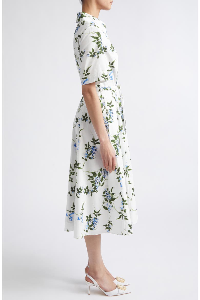 Rubie Floral Cotton Midi Shirtdress