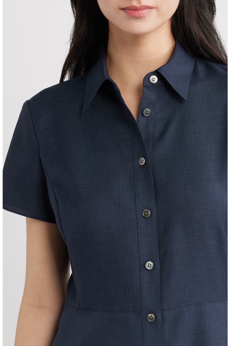 City Fit & Flare Midi Shirtdress