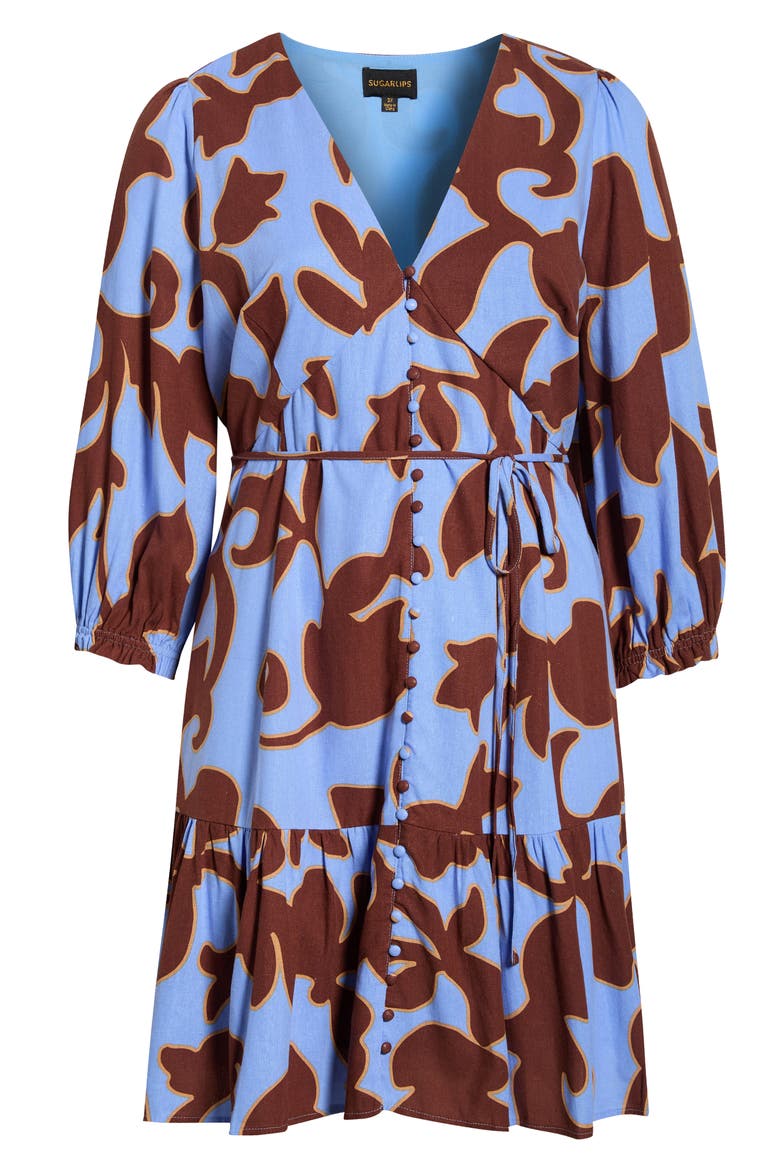 Briley Floral Print Long Sleeve Minidress
