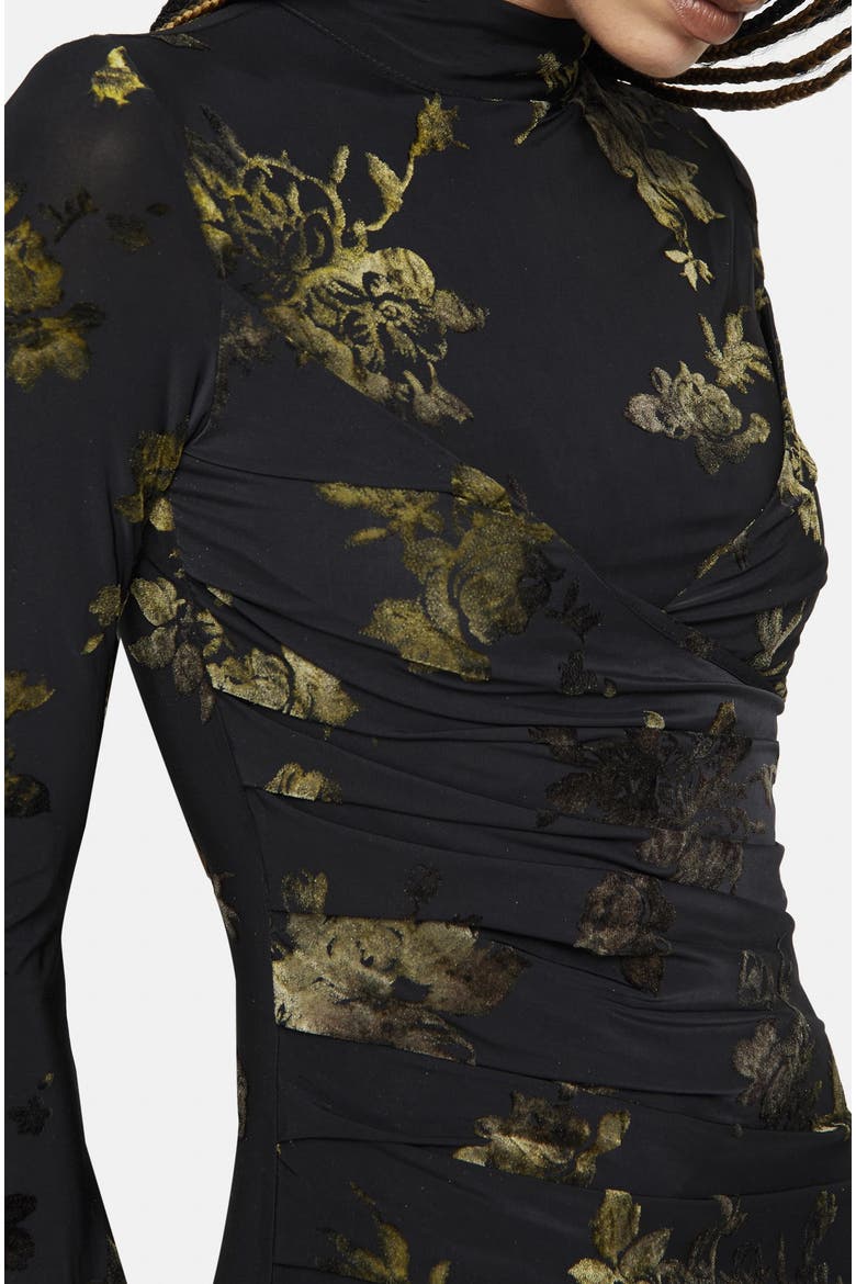 High-Neck Maxi Dress