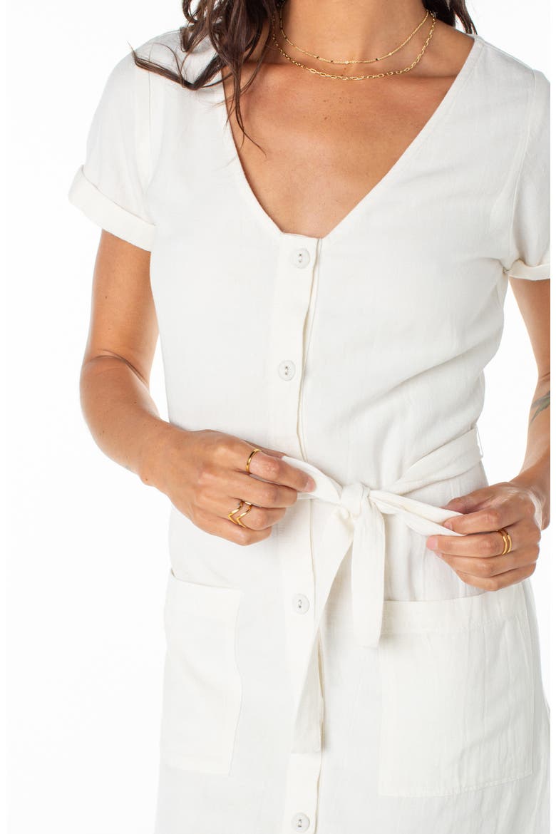 Kona Belted Button-Up Minidress