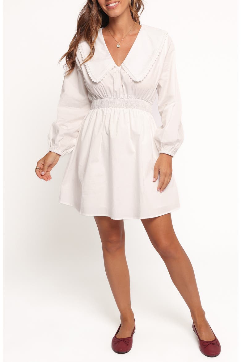 Nerida Long Sleeve Cotton Minidress