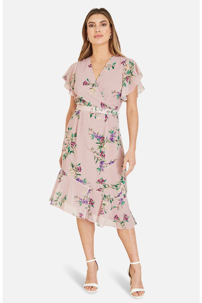 Midi Dress With Frill Details