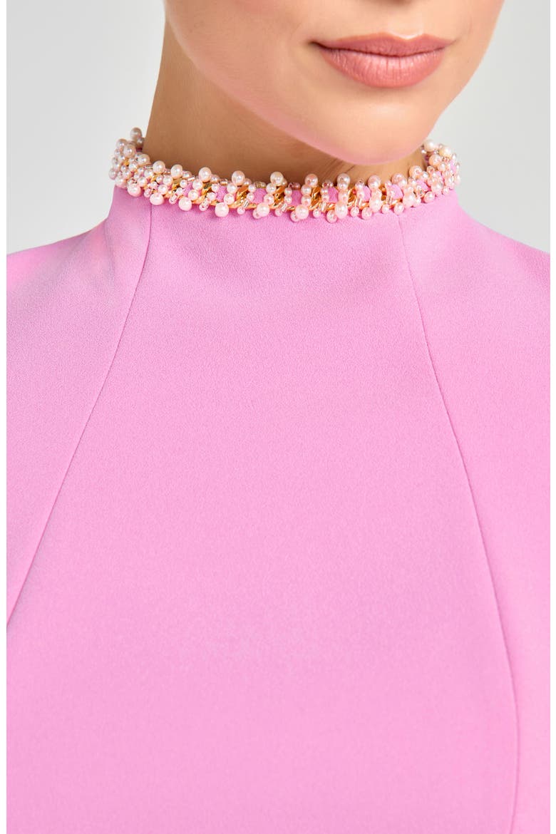 Simone Embellished Funnel Neck Minidress