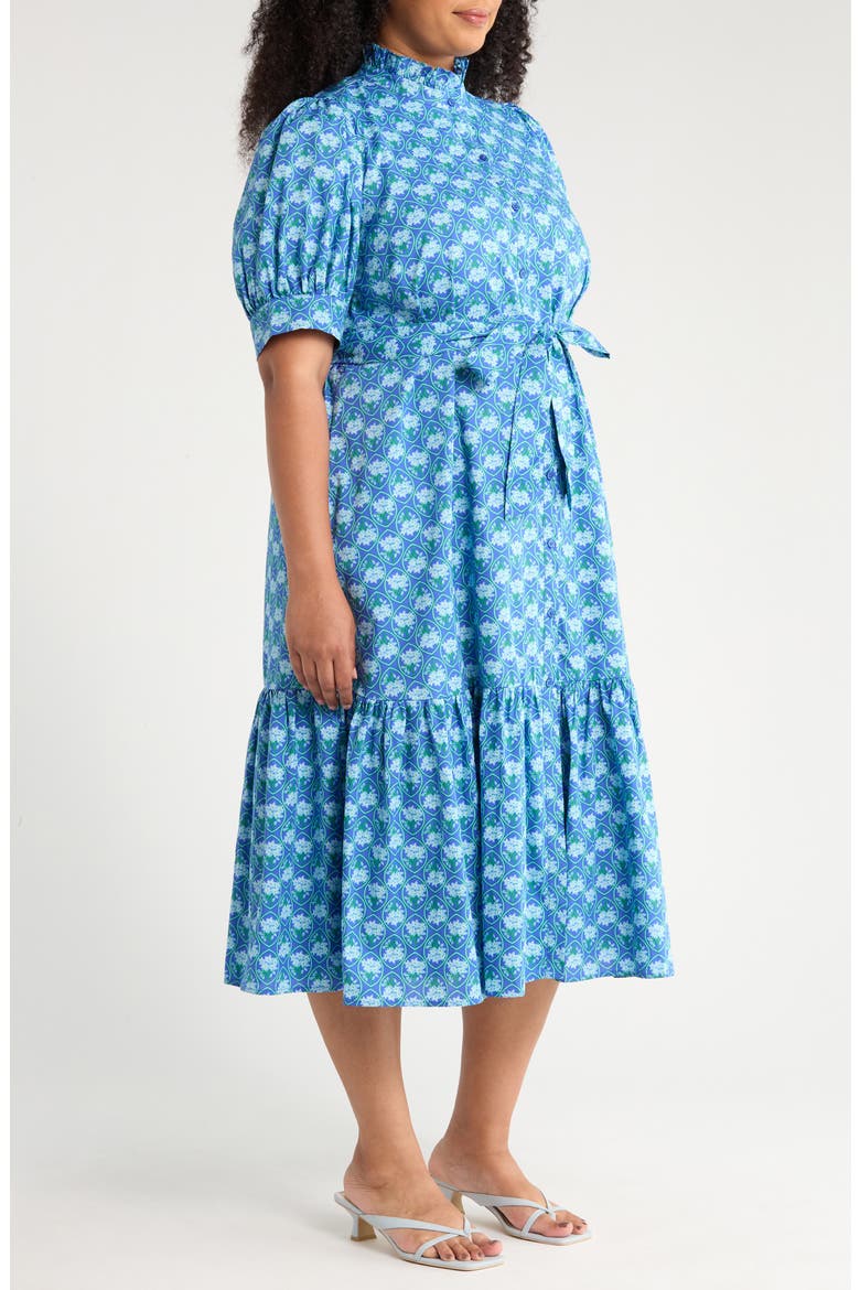 Giles Driftwood Floral Cotton Shirtdress