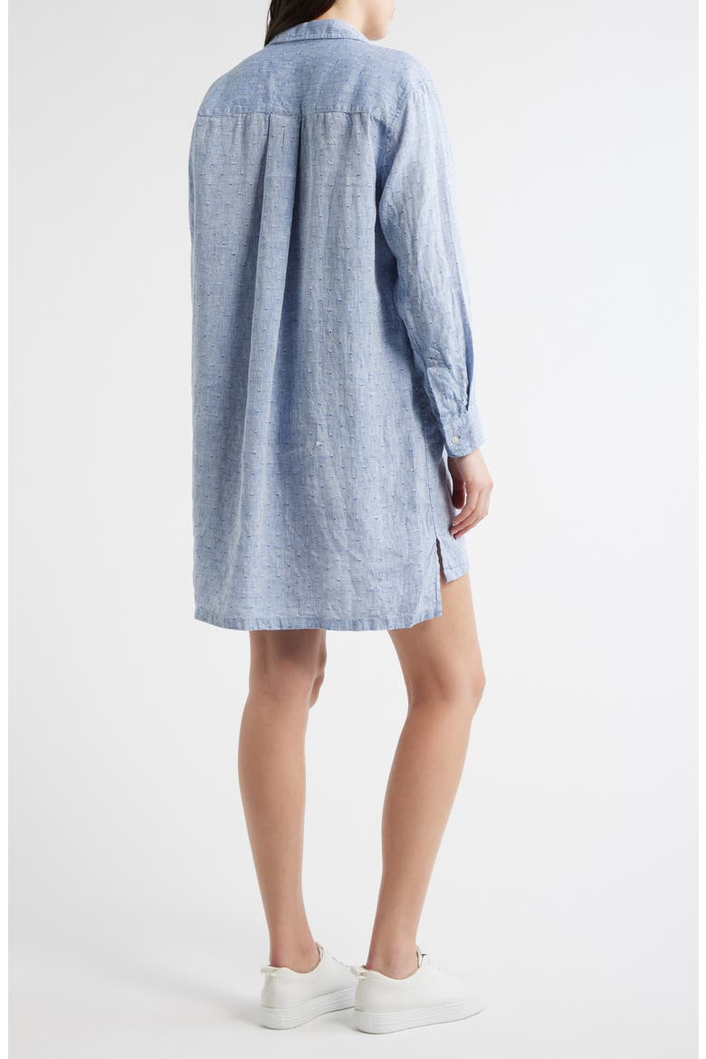 Hunter Stripe Step Hem Linen & Cotton Shirtdress