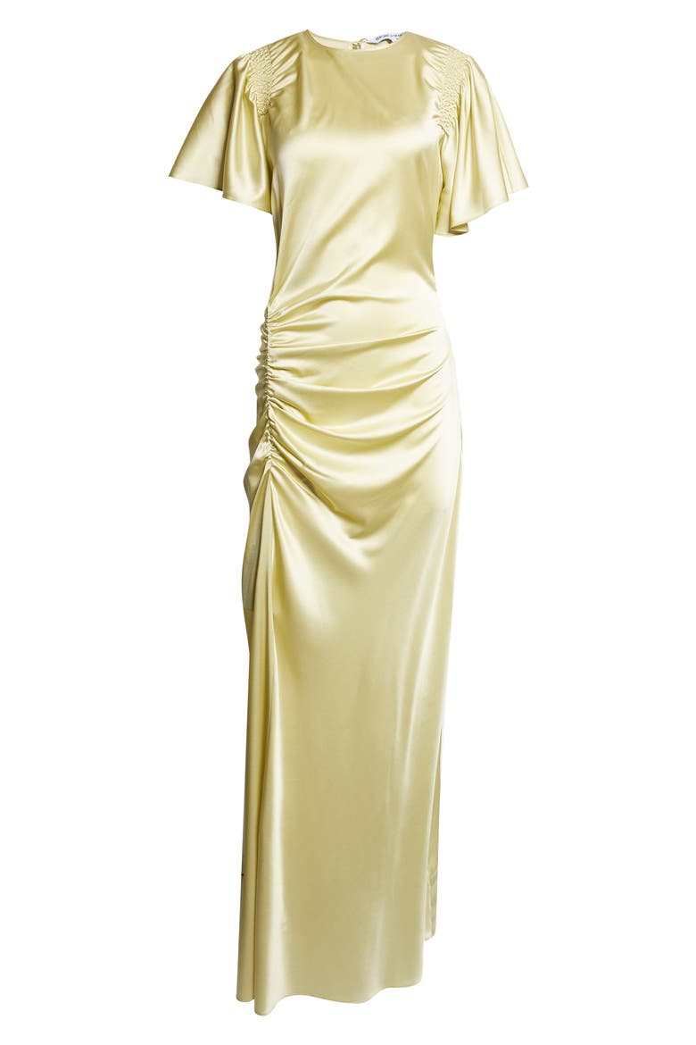 Huntleigh Side Ruched Silk Blend Gown