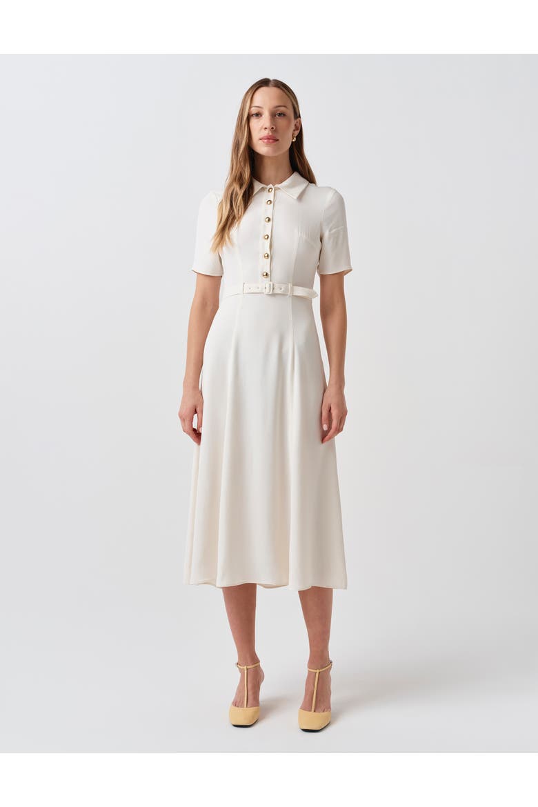 Amanda Collared Midi Shirt Dress
