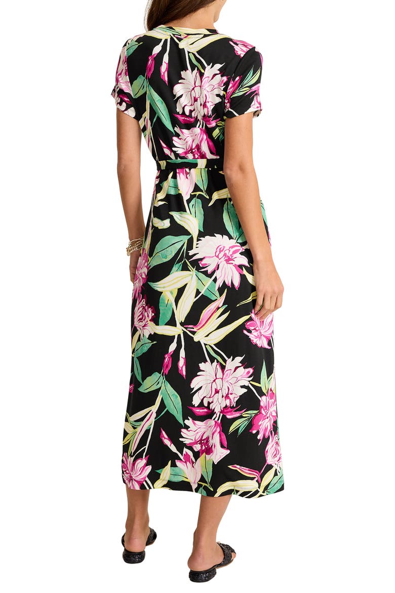 Twilight Bloom Knit Midi Dress