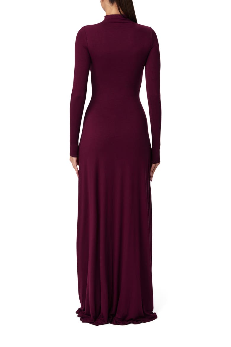 Funnel Neck Long Sleeve Dress
