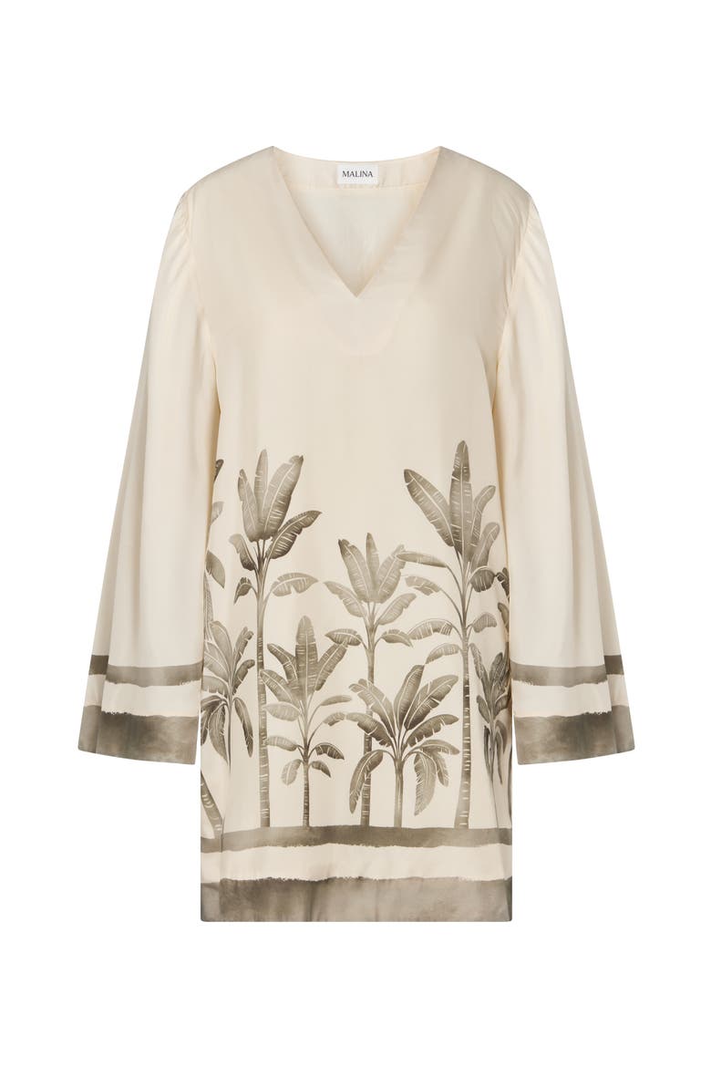 Leonella V-Neck Tunic Mini Dress