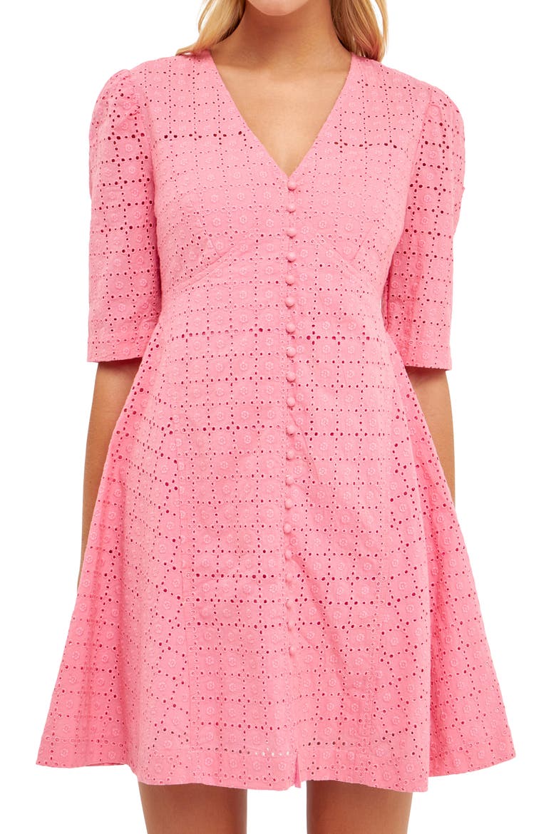 Broderie Lace Minidress