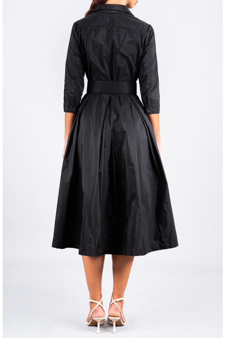 Silk Pleated Midi Audrey Shirtdress