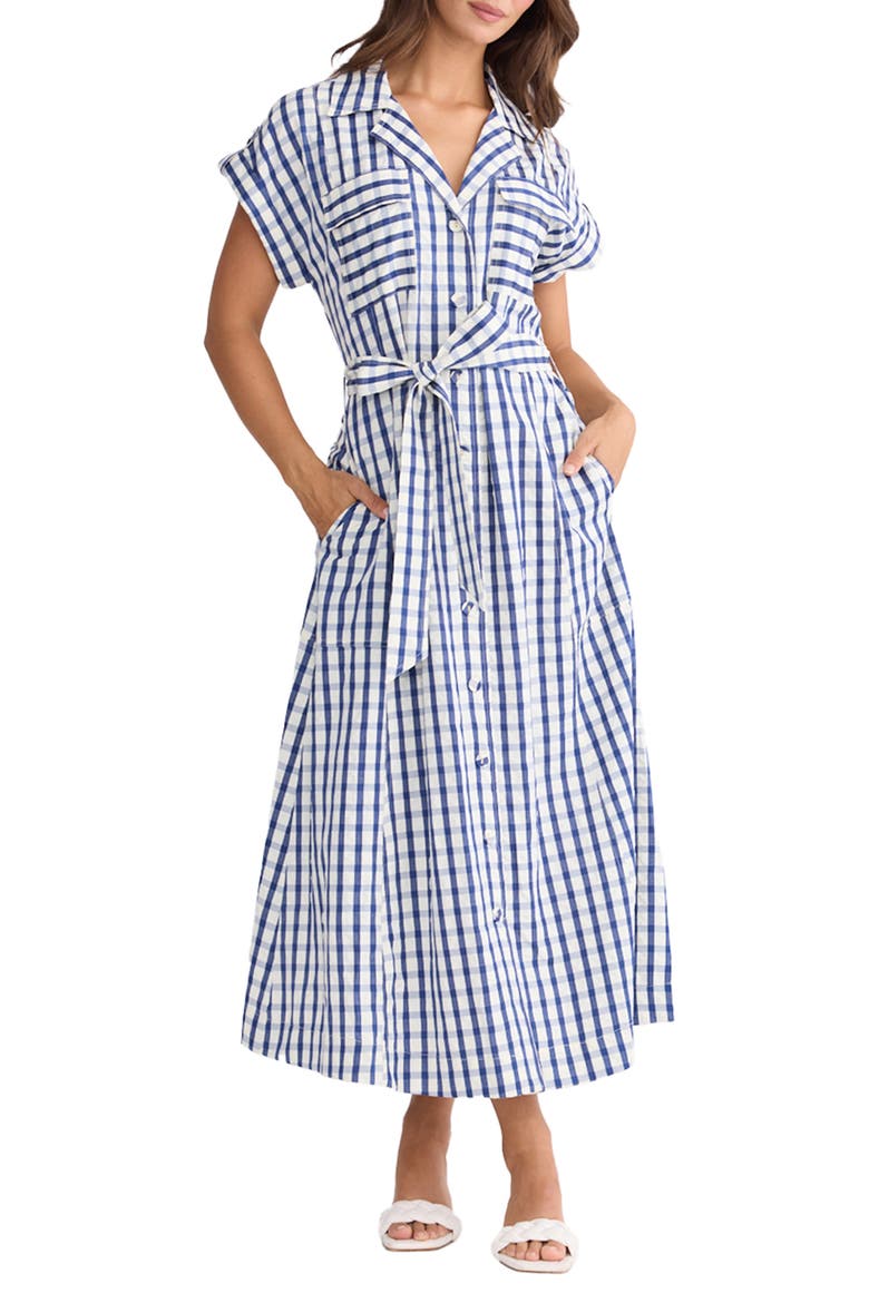 Portia Stripe Maxi Shirtdress