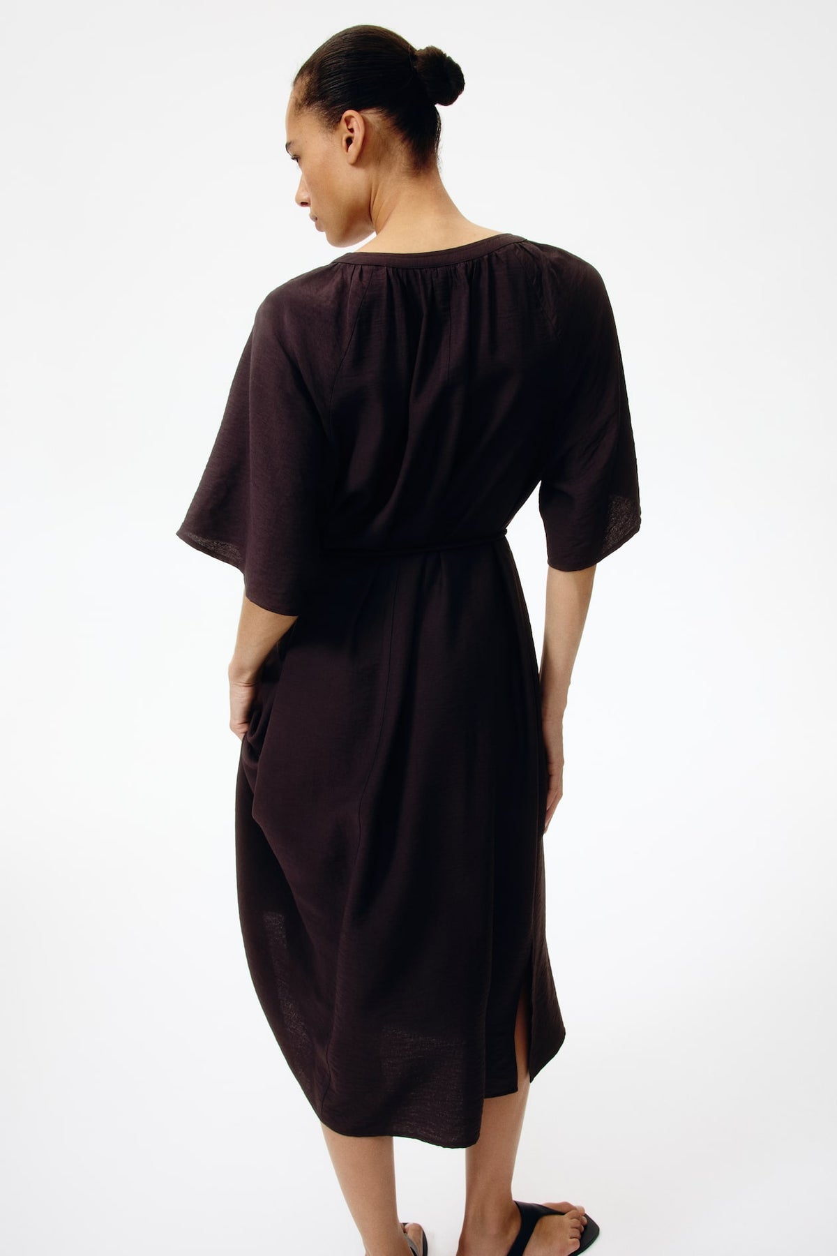 Tie-Detail Tunic Dress