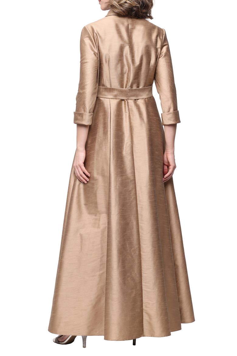 Shantung A-Line Gown Gown