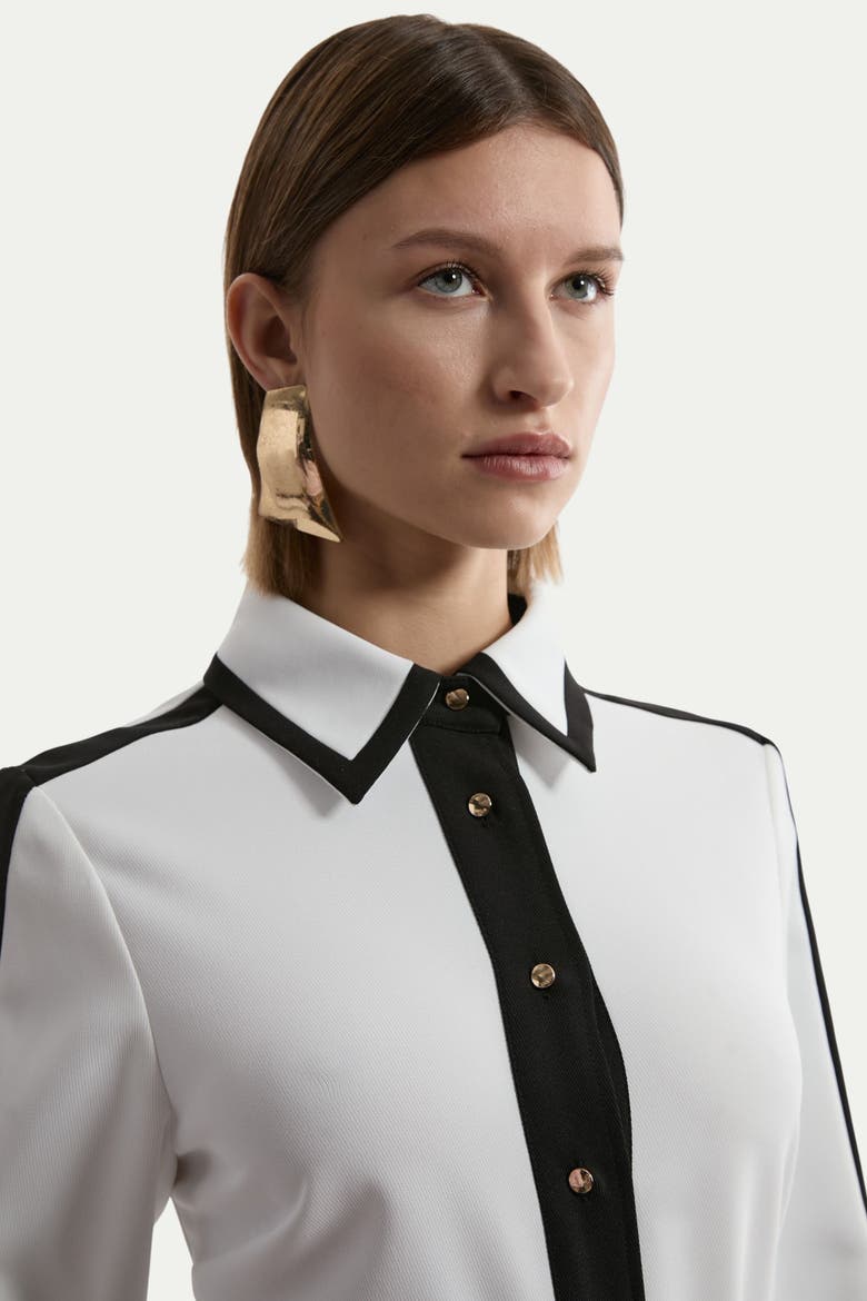 Petite Belted Midi Shirt Dress