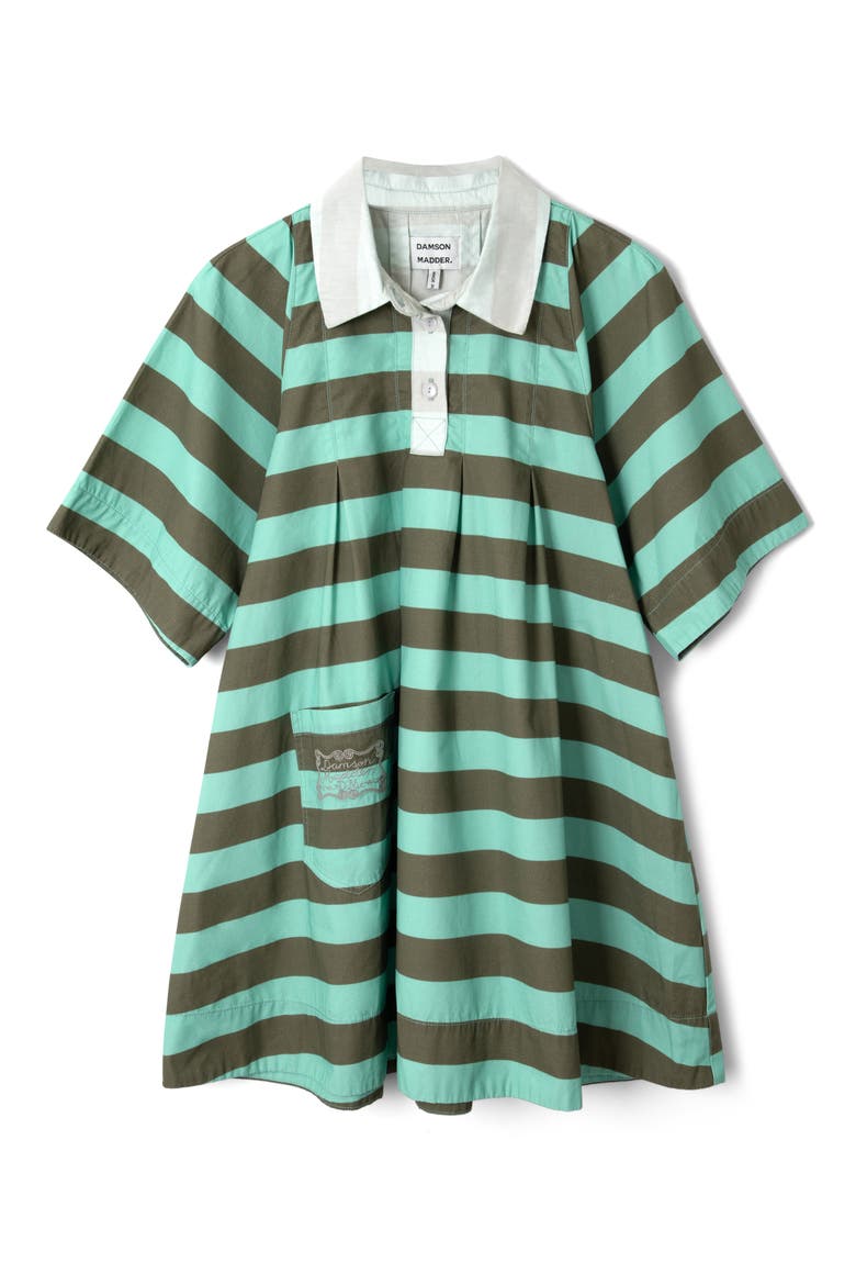 Maggie Stripe Organic Cotton Polo Minidress