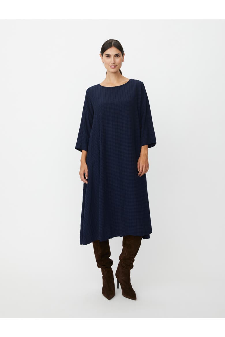 Nabia 3/4 Sleeve A-Line Midi Dress