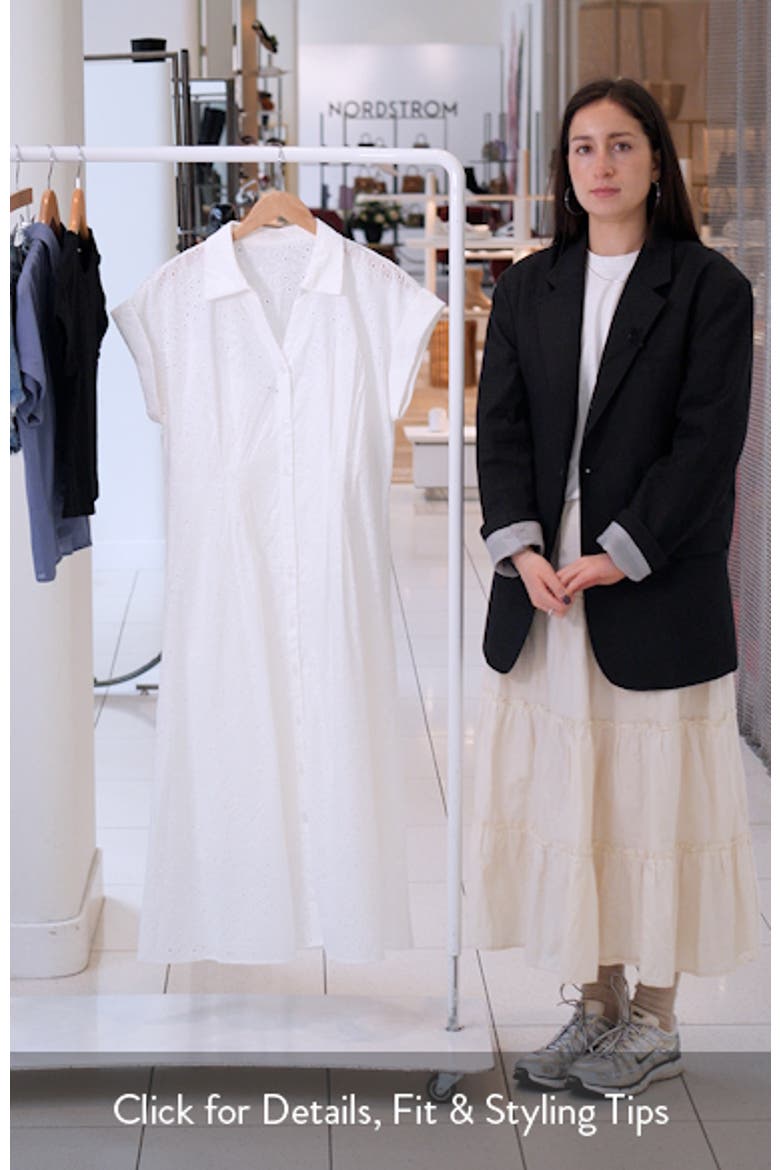 Cotton Broderie Anglaise Shirtdress