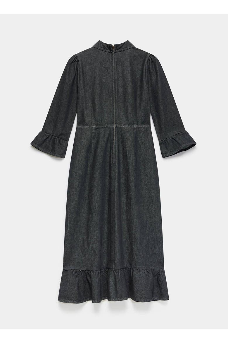 Denim Midi Shirt Dress