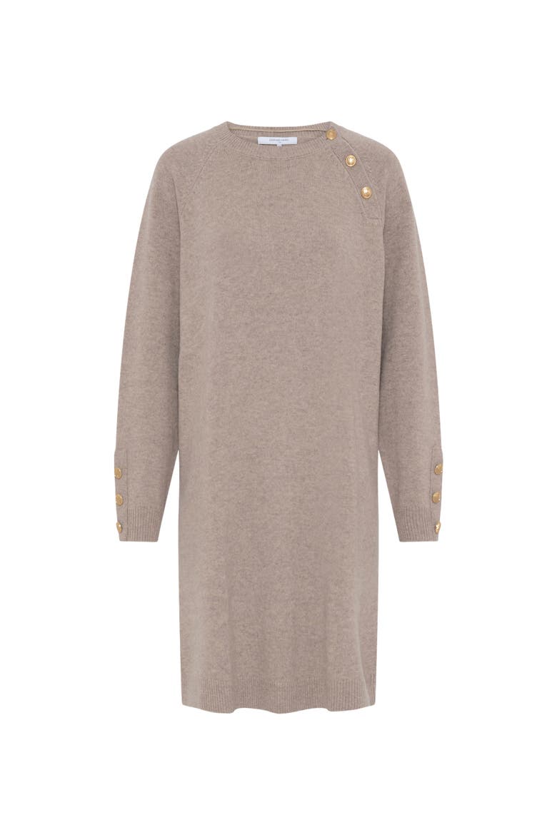 Loma Button-Shoulder Knitted Dress