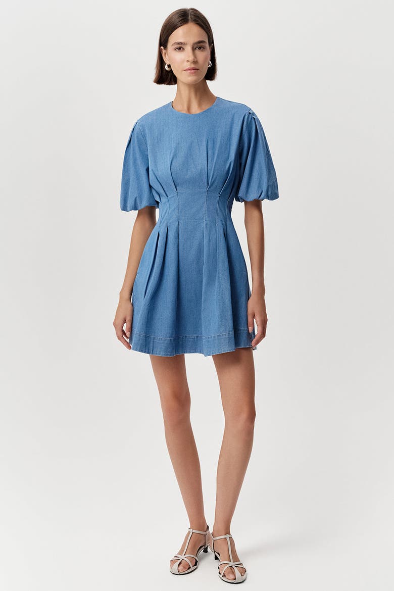 Briella Crew Neck Fitted Mini Dress
