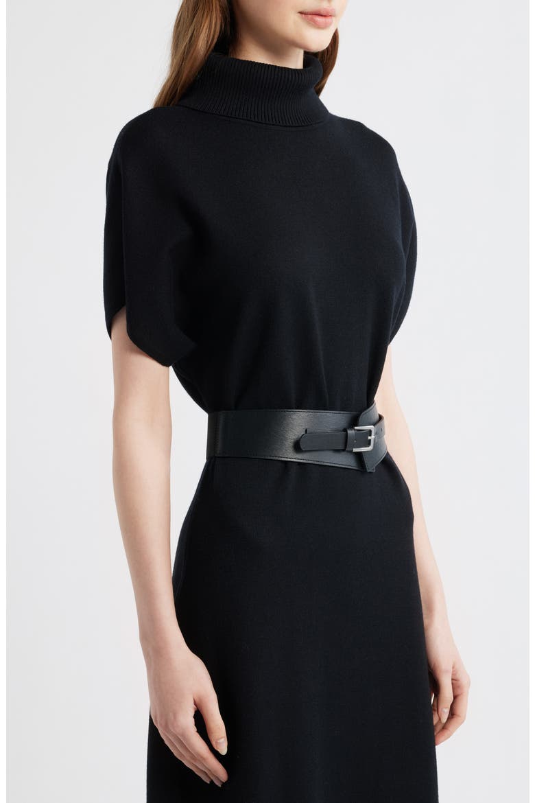 Turtleneck Midi Sweater Dress