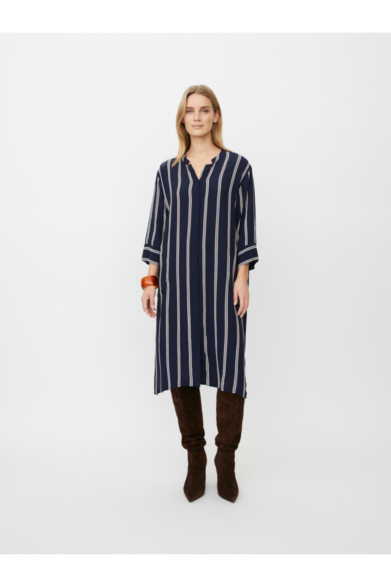 MaNimes Striped Midi Dress