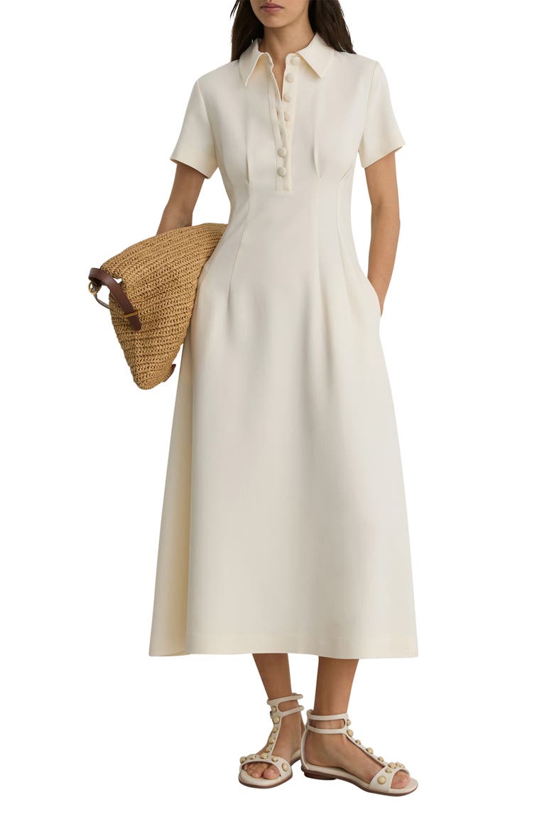 Mari Short Sleeve Midi Dress