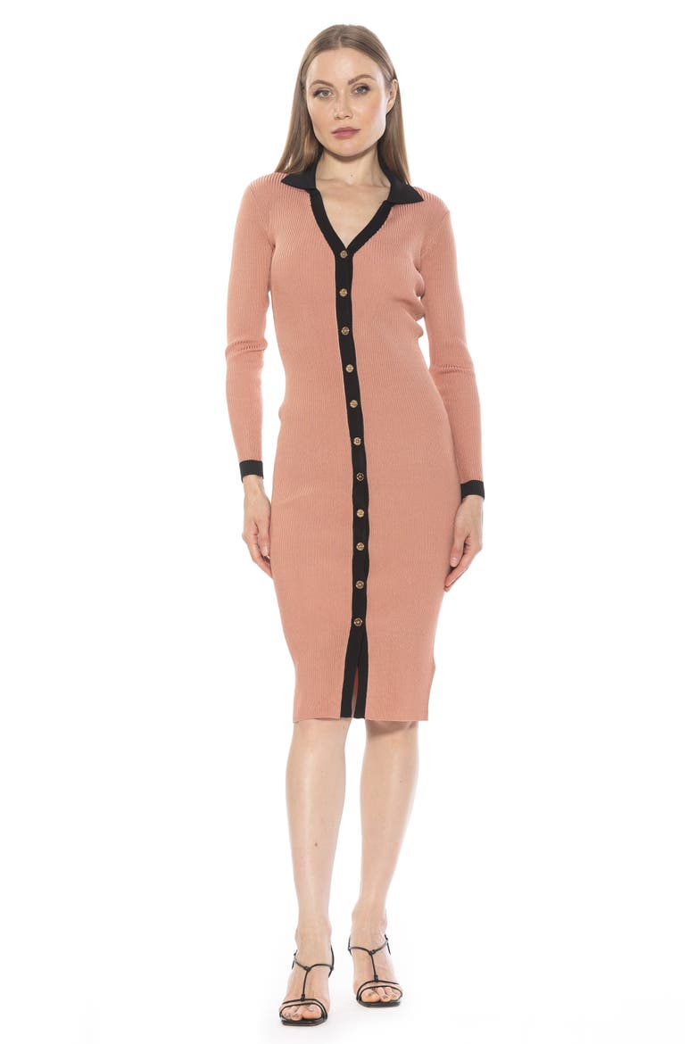 Cordelia Knit Long Sleeve Shirtdress