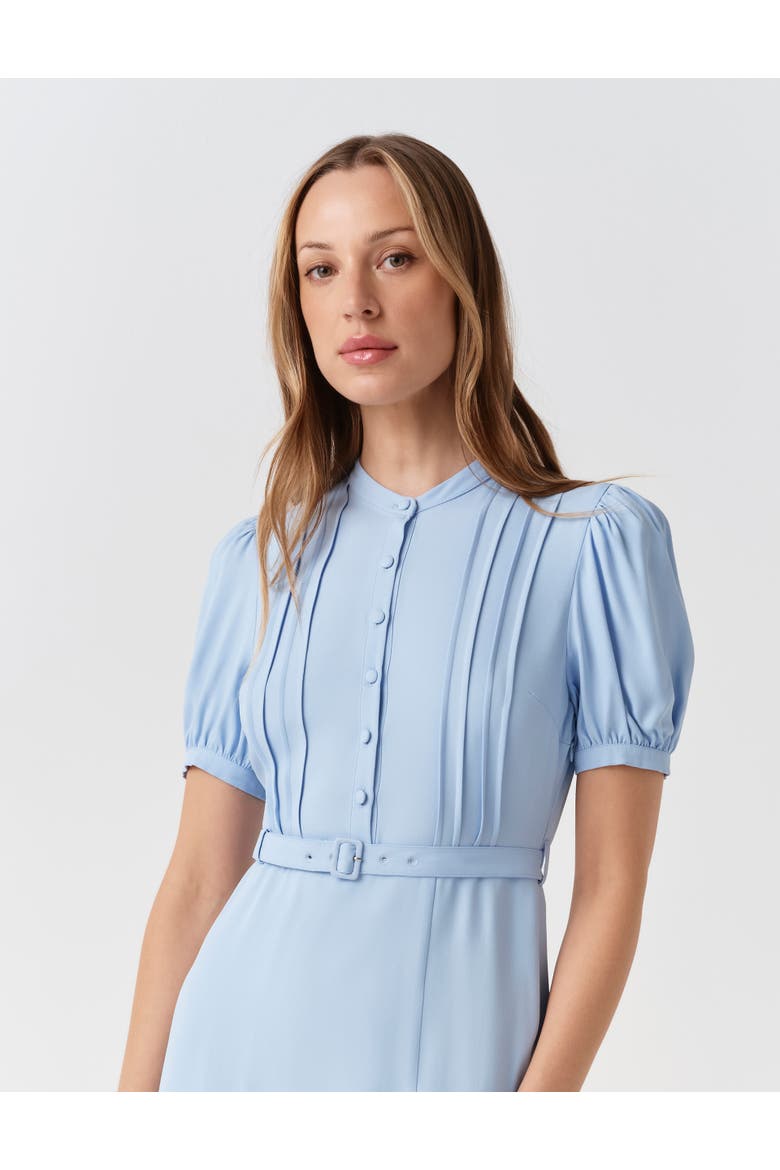 Francis Round Neck Crepe Midi Dress