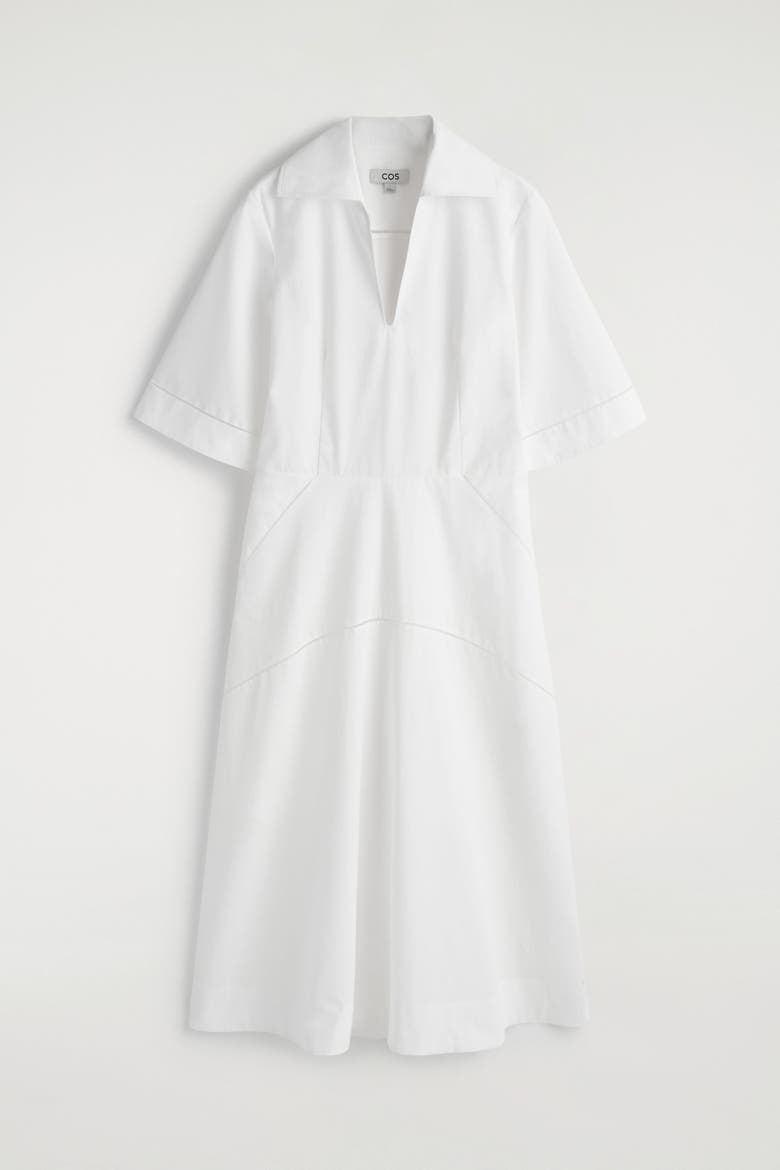 Embroidered Pima Cotton Midi Dress