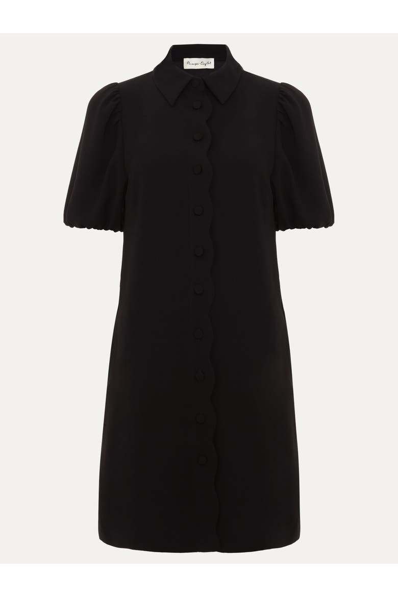 Candice Scallop Detail Shirt Dress