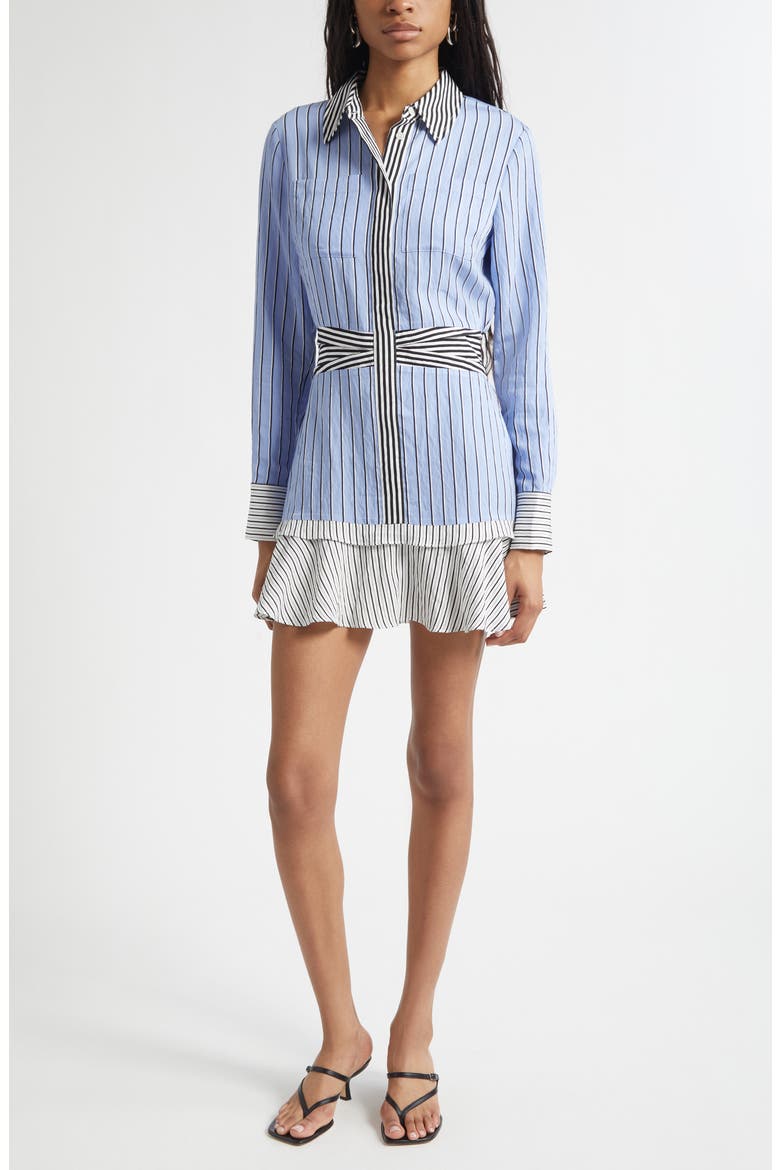Solana Long Sleeve Stripe Minidress