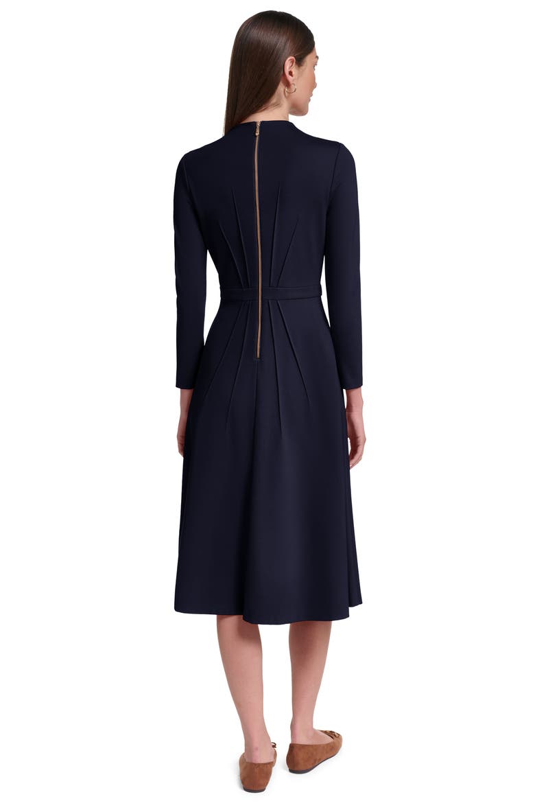 Long Sleeve Knit Midi Dress with Hardware