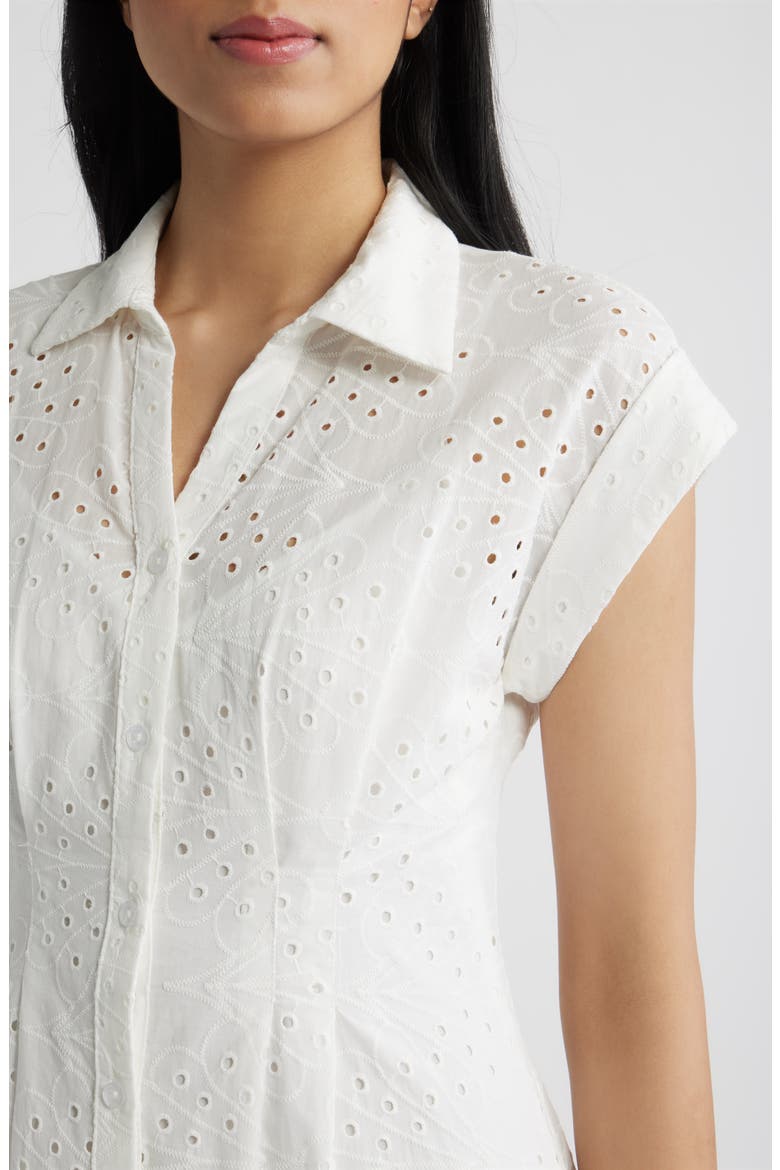 Cotton Broderie Anglaise Shirtdress