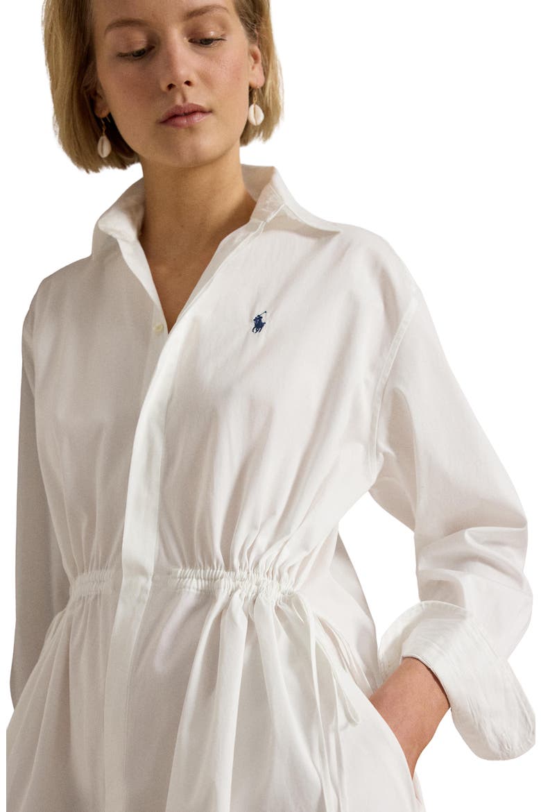Long Sleeve Cotton Poplin Shirtdress