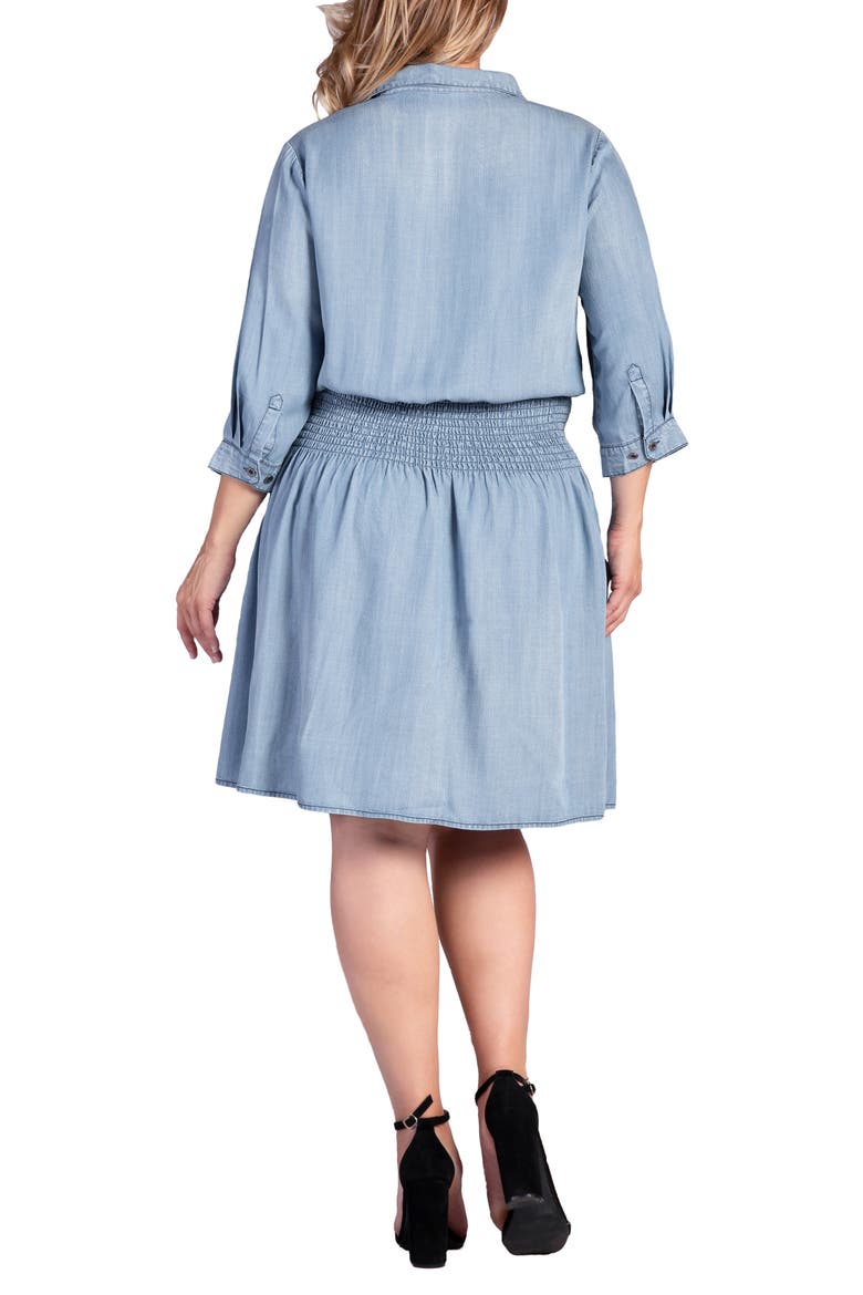 Felis Smocked Shirtdress