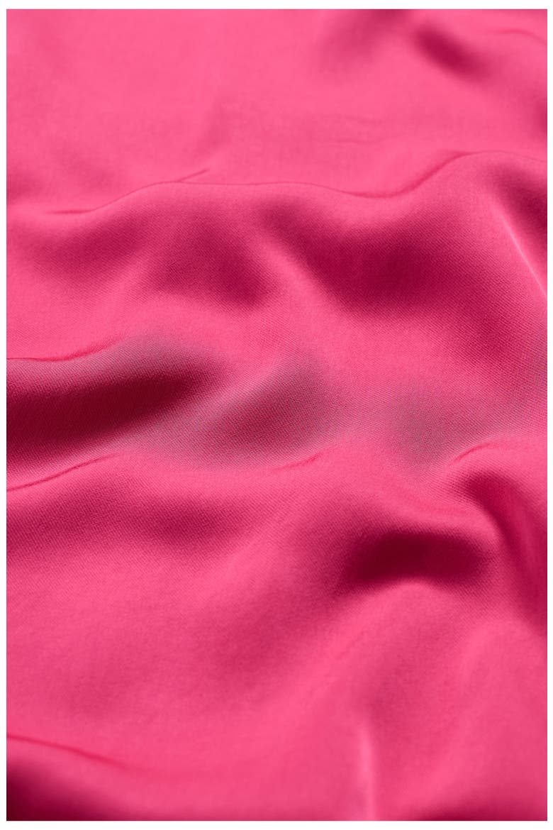 Evenglow Dolman Sleeve Satin Dress