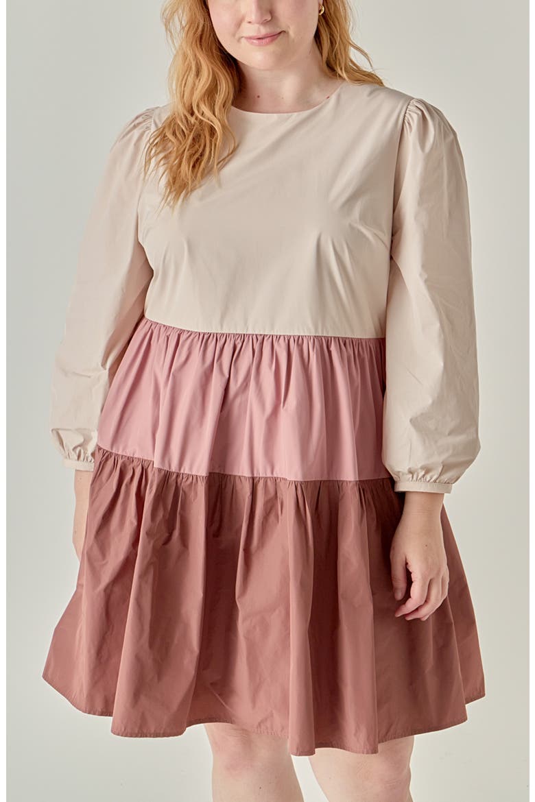 Colorblock Tiered Minidress