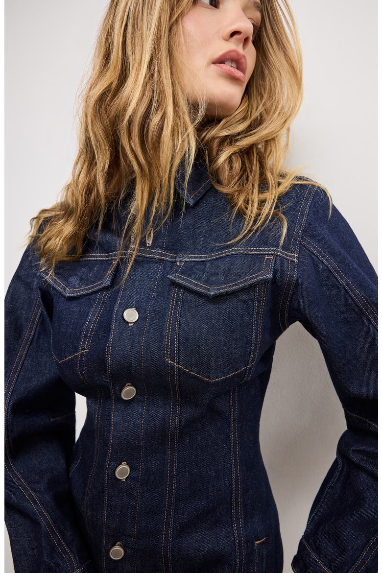 Long Sleeve Denim Minidress