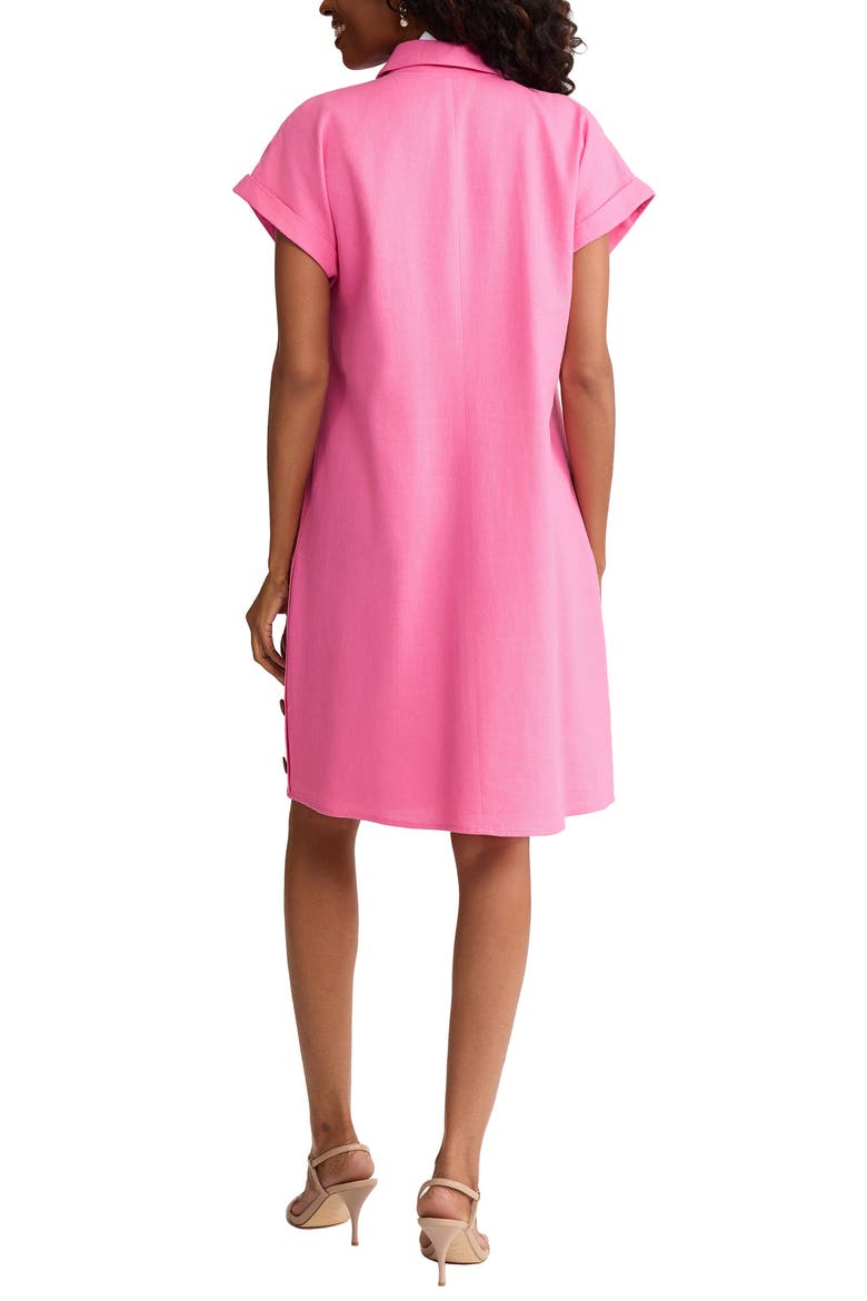 Linen Blend Shift Dress