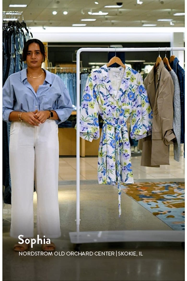 Floral Mini Shirtdress