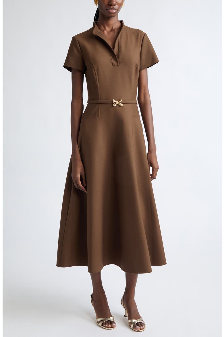 Belted Midi Polo Dress