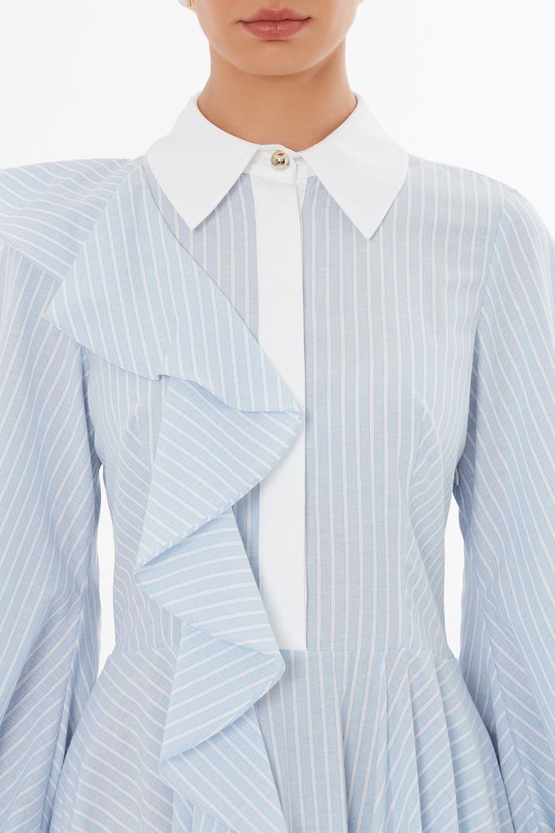 Ruffle Detail Midi Dress