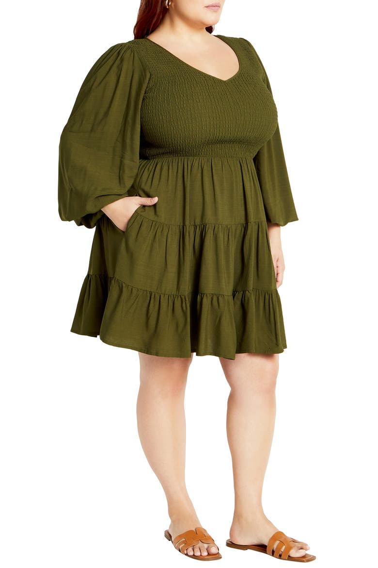 Iris Arielle Smocked Minidress